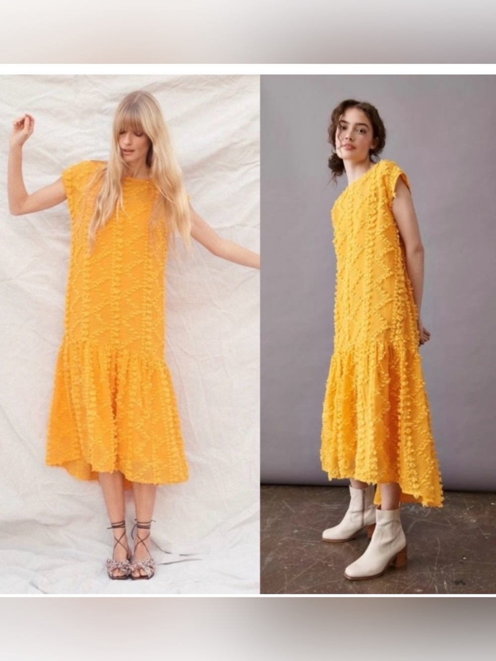 NWOT! Anthropologie Maeve Blythe Pom Pom Textured Maxi Dress Sz XS